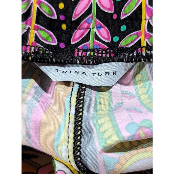 Trina Turk Women's Multi-Color Bold Garden Paisley Swim Cover up Lounge Pants S - Picture 4 of 4